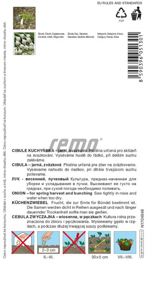 Cibule jarní na svazkování Ranila