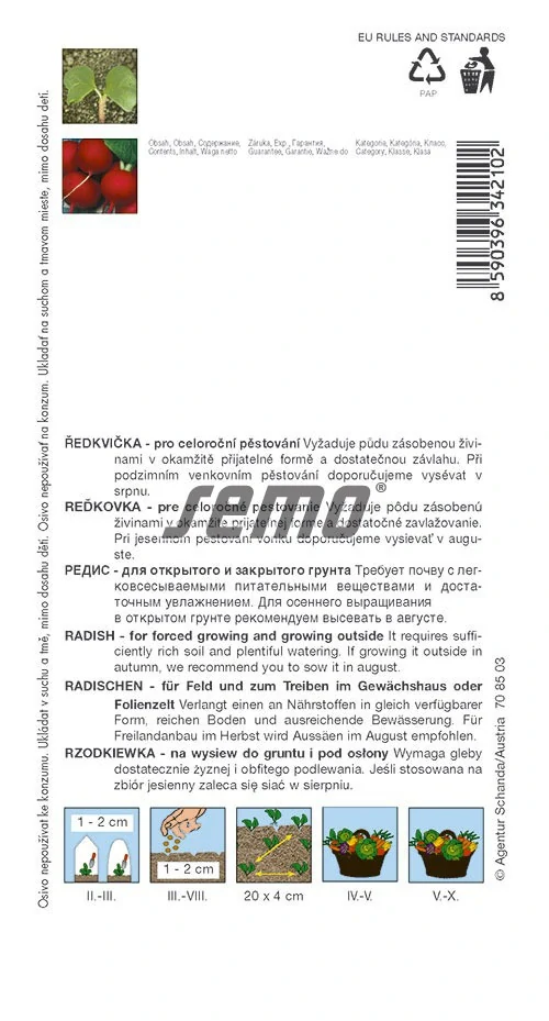 Ředkvička celoroční Tercia