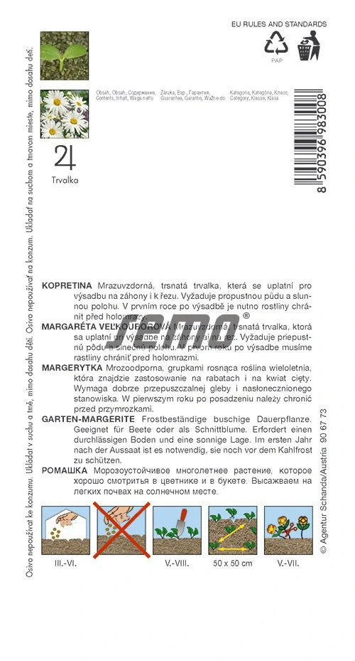 Kopretina bílá vysoká