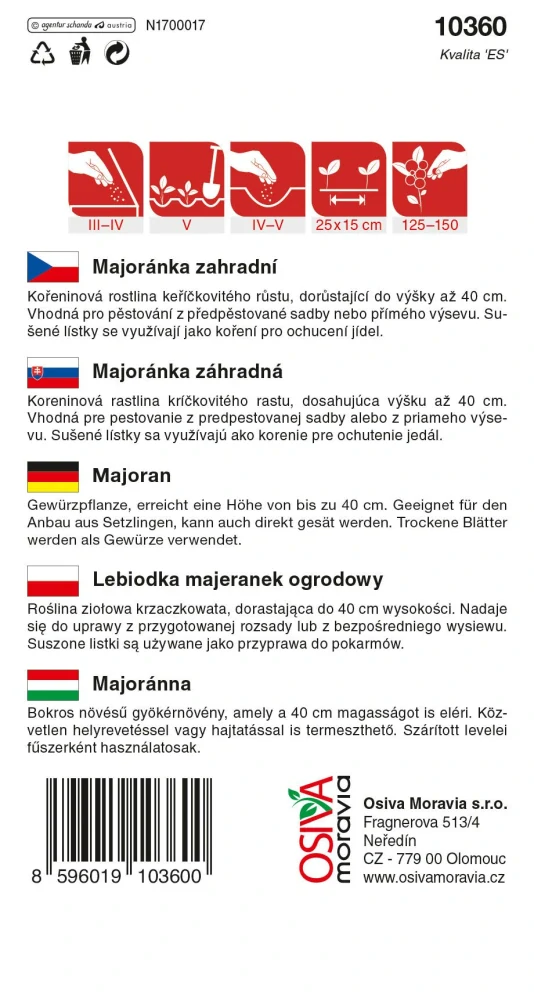 Majoránka zahradní