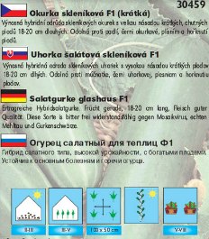 Okurka salátová skleníková F1